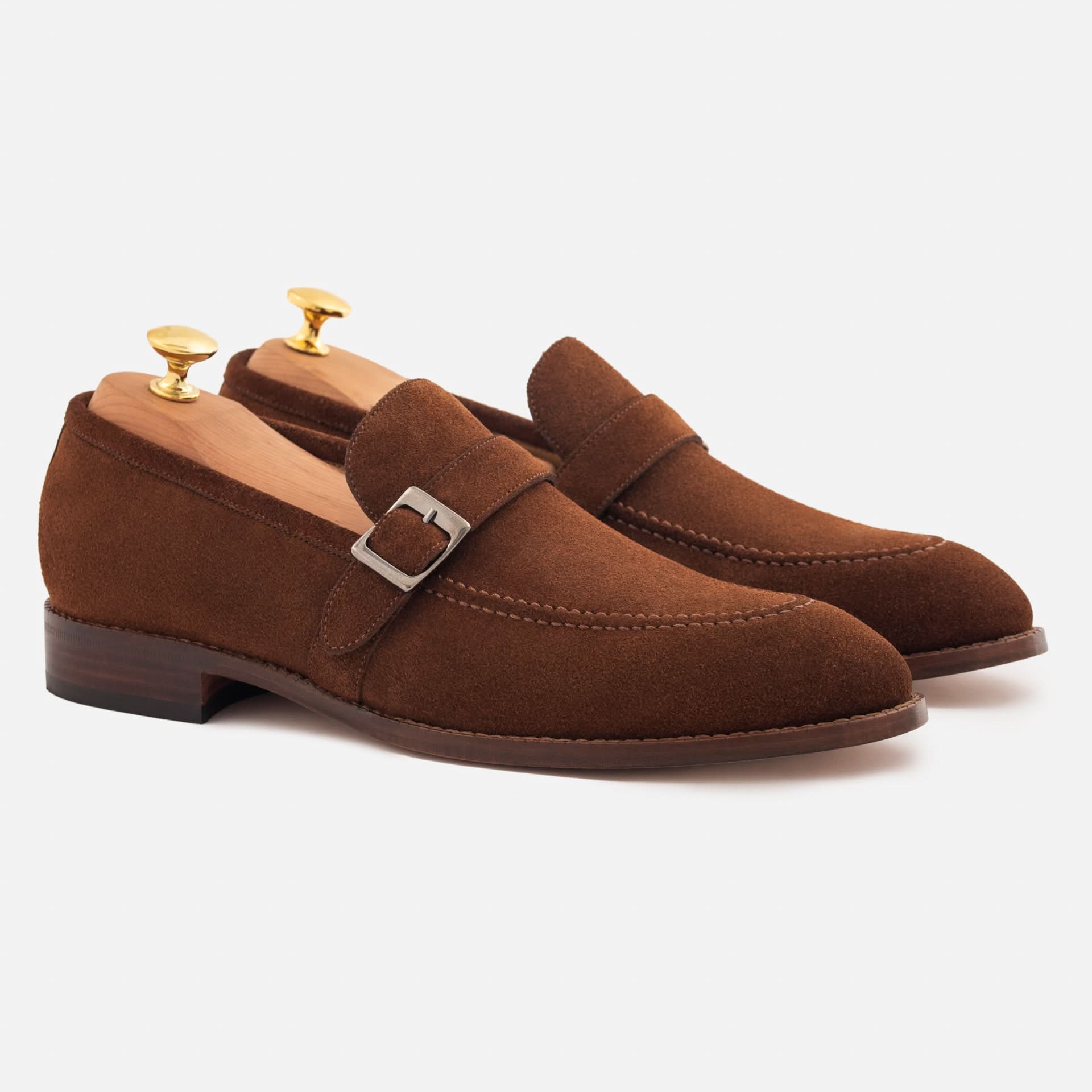 Archie Belted Loafer - Men’s Water-Repellent Suede - Image 7